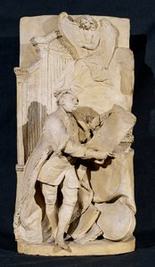 Model na pomnik Jerzego Fryderyka Haendla (1685-1759) w Opactwie Westminsterskim, ok. 1760 (terakota)
