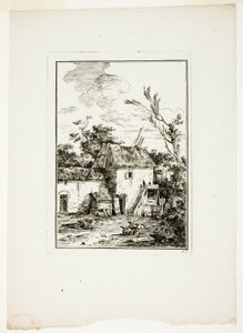 Pionowy krajobraz autorstwa Louis Gabriel Moreau