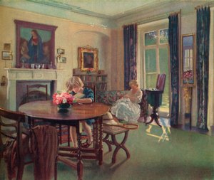 Wnętrze czerwcowe, ok. 1923. autorstwa Louis Ginnett