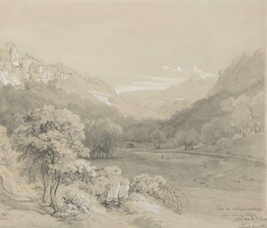 Widok Cavi na wzgórzach Sabine, 1848. autorstwa Louis Gurlitt