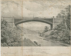 Calton Bridge: litografia cynkowa, bd [1826] autorstwa Louis Haghe