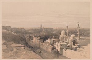 Egipt i Nubia: Tom III - nr 26, Kair, Patrząc na Zachód autorstwa Louis Haghe