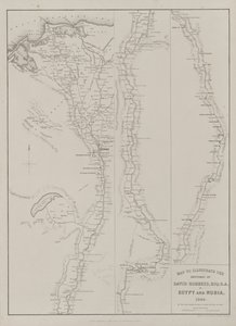 Egipt i Nubia, Tom III: Mapa ilustrująca szkice Davida Robertsa, Esq: R.A. w Egipcie i Nubii 1849 autorstwa Louis Haghe
