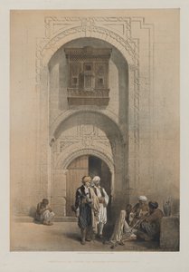Egipt i Nubia, Tom III: Nowoczesna rezydencja, przedstawiająca arabeskową architekturę Kairu autorstwa Louis Haghe
