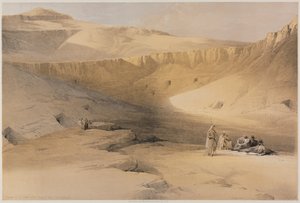 Egipt i Nubia, Tom II: Wejście do Grobowców Królów Teb, Bab-El-Malouk autorstwa Louis Haghe