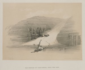 Egipt i Nubia, tom II: Wykopane świątynie Abu Simbel, Nubia, 1848. autorstwa Louis Haghe
