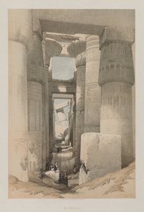 Egipt i Nubia, tom II: Karnak, 1847. autorstwa Louis Haghe