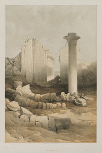 Egipt i Nubia, tom II: Karnak, 1848. autorstwa Louis Haghe