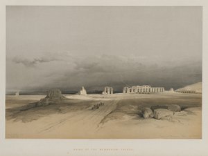 Egipt i Nubia, Tom II: Ruiny Memnonium, Teby, 1847.