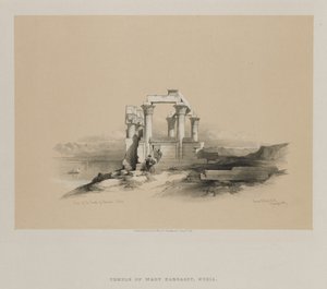 Egipt i Nubia, Tom II: Ruiny świątyni Kardeseh, Nubia, 1848. autorstwa Louis Haghe