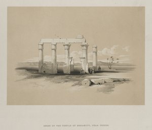 Egipt i Nubia, tom II: Ruiny świątyni Madamouda w Tebach, 1847. autorstwa Louis Haghe