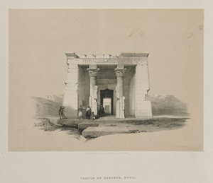 Egipt i Nubia, Tom II: Świątynia Dandour, Nubia autorstwa Louis Haghe