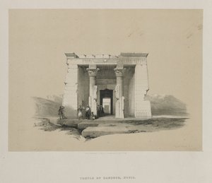 Egipt i Nubia, Tom II: Świątynia Dandour, Nubia, 1848. autorstwa Louis Haghe