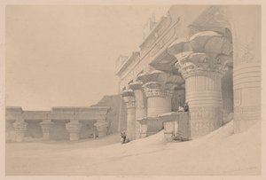 Egipt i Nubia: Tom I - nr 10, Edfou, 1838. autorstwa Louis Haghe