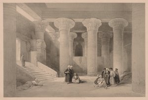 Egipt i Nubia: Tom I - nr 24, Świątynia w Esneh autorstwa Louis Haghe