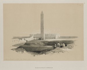 Egipt i Nubia, Tom I: Obelisk w Aleksandrii, powszechnie nazywany Igłą Kleopatry autorstwa Louis Haghe