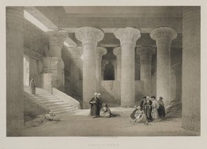 Egipt i Nubia, tom I: Świątynia w Esneh, 1846. autorstwa Louis Haghe