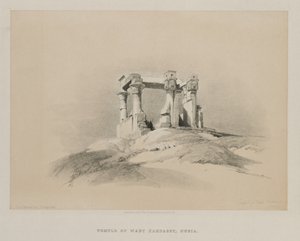 Egipt i Nubia, tom I: Świątynia Wady Kardassy w Nubii, 1846. autorstwa Louis Haghe