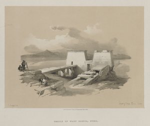 Egipt i Nubia, Tom I: Świątynia Wady Saboua, Nubia autorstwa Louis Haghe