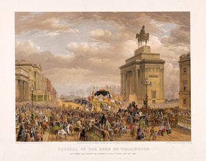 Pogrzeb księcia Wellington, 18 listopada 1852, wyd. 1853. autorstwa Louis Haghe