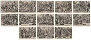 Chrystus, św. Paweł i dwunastu apostołów autorstwa Louis Hayet