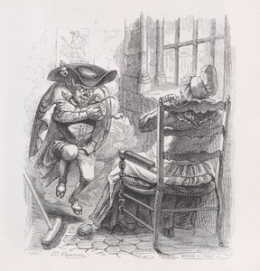 Czerwony człowiek z Dzieł wszystkich Bérangera, 1836. Twórcy: Louis-Henri Brevière, Cesar-Auguste Hebert. autorstwa Louis Henri Brevière, Cesar Auguste Hebert