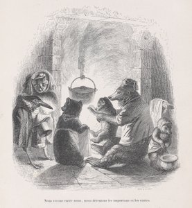Żyjemy między sobą, nienawidzimy uciążliwości i wizyt ze Scen z..., ca. 1837-47.