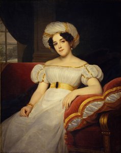 Portret księżnej Natalii Stiepanowny Golicyny, z domu hrabiny Apraksina 1794-1890, 1824