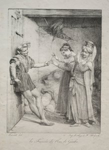 Narzeczona króla Garbe, 1800. autorstwa Louise Marie Jeanne Hersent