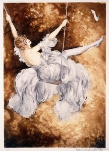 Huśtawka autorstwa Louis Icart