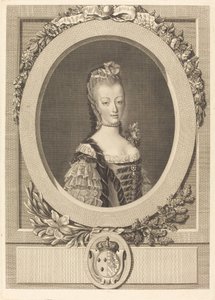Maria Antonina z Francji autorstwa Louis Jacques Cathelin after Jean Martial Fredou