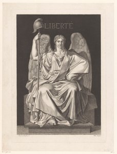 Alegoryczne przedstawienie wolności Liberté (tytuł na obiekcie) autorstwa Louis Jean Allais