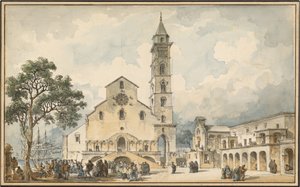 Katedra w Trani autorstwa Louis Jean Desprez