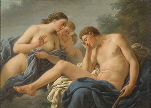 Diana i Endymion - Diana i Endymion, autorstwa Lagrenee, Louis Jean Francois, dit l