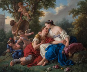 Rinaldo i Armida autorstwa Louis Jean François Lagrenée