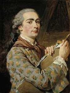 Autoportret, lata 50. XVIII wieku. autorstwa Louis Jean François Lagrenée