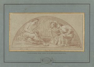 Szyderstwo z Chrystusa autorstwa Louis Jean Jacques Durameau