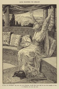Dawid opłakuje Absaloma autorstwa Louis John Rhead