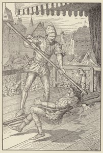 Uderzył Erica całą i prosto w czaszkę autorstwa Louis John Rhead