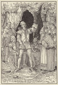 Masz dość pieniędzy, panie, zacytuję mały John, by zapłacić rachunek autorstwa Louis John Rhead