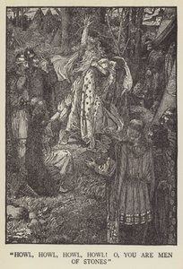 Wyć, wyć, wyć, wyć! o, jesteście ludźmi z kamienia! autorstwa Louis John Rhead