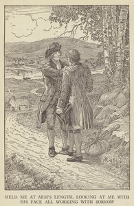 Ilustracja do filmu Porwana autorstwa Roberta Louisa Stevensona autorstwa Louis John Rhead