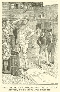 Ilustracja do Dni Szkolnych Toma Browna (grawerowanie) autorstwa Louis John Rhead
