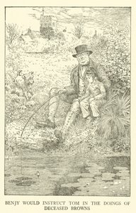 Ilustracja do Dni Szkolnych Toma Browna (grawerowanie) autorstwa Louis John Rhead