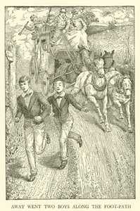 Ilustracja do Dni Szkolnych Toma Browna (grawerowanie) autorstwa Louis John Rhead