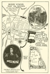 Ilustracja do Dni Szkolnych Toma Browna (grawerowanie) autorstwa Louis John Rhead