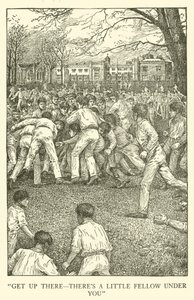 Ilustracja do Dni Szkolnych Toma Browna (grawerowanie) autorstwa Louis John Rhead