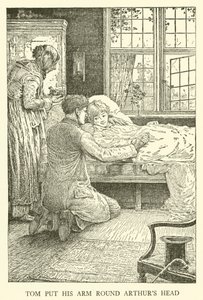 Ilustracja do Dni Szkolnych Toma Browna (grawerowanie) autorstwa Louis John Rhead