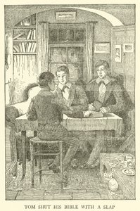 Ilustracja do Dni Szkolnych Toma Browna (grawerowanie) autorstwa Louis John Rhead