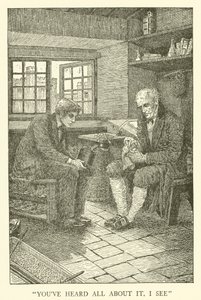 Ilustracja do Dni Szkolnych Toma Browna (grawerowanie) autorstwa Louis John Rhead